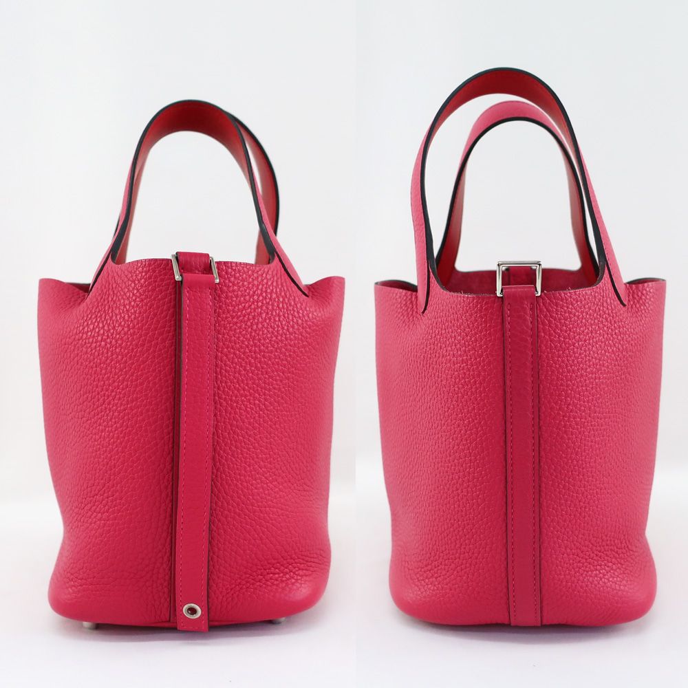 天白】【HERMES】エルメス ピコタンロックPM エクラ ローズ