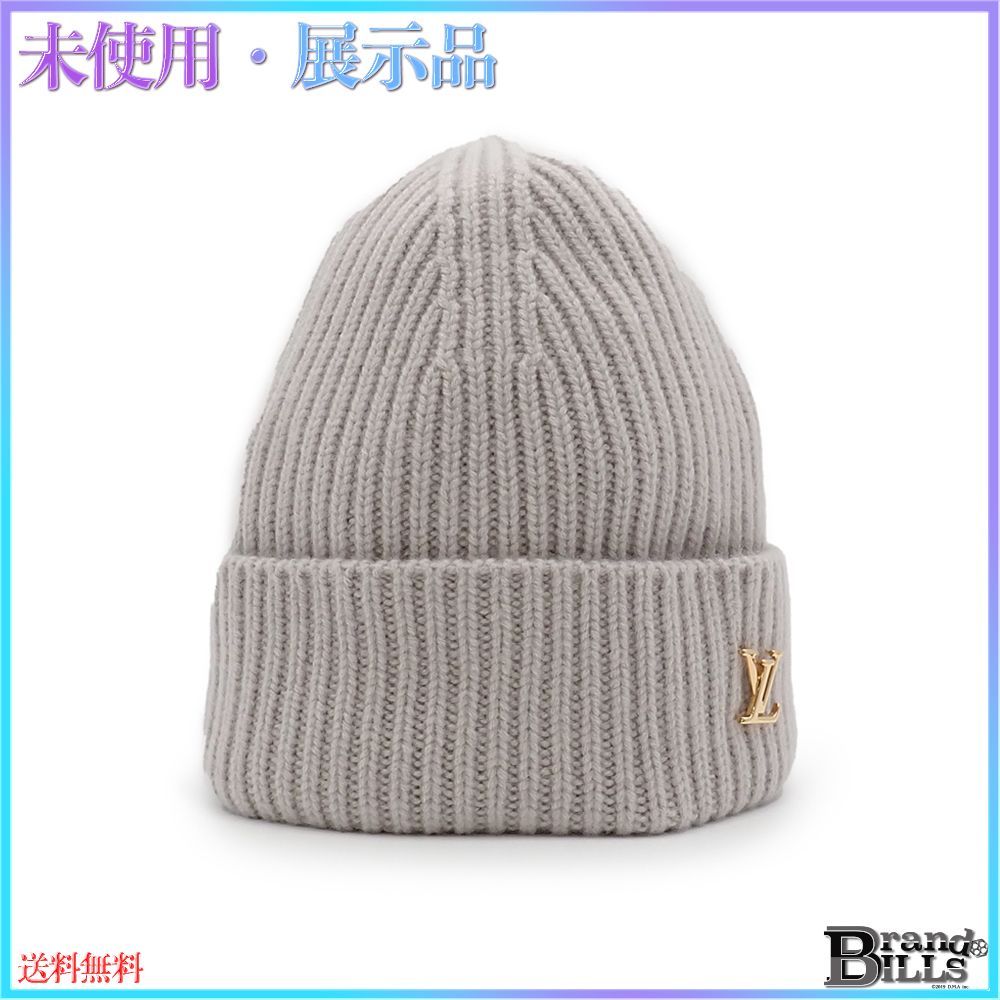 ルイ ヴィトン ビーニー･LV スパーク ニット帽 帽子 アパレル カシミヤ グレージュ ゴールド金具 M78970
