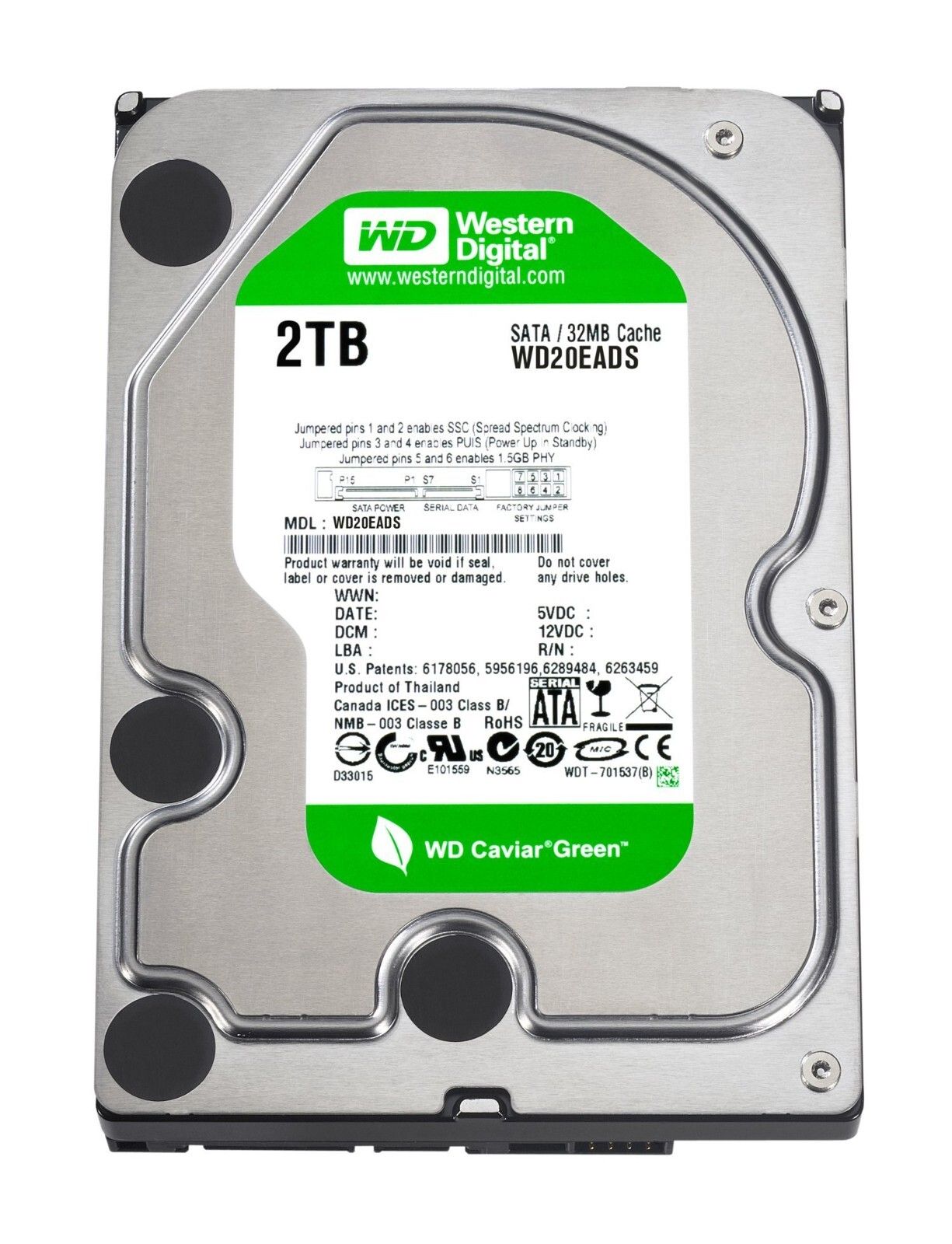 Western Digital Western Digital グリーン ハード ドライブ - 500GB ～ 6TB