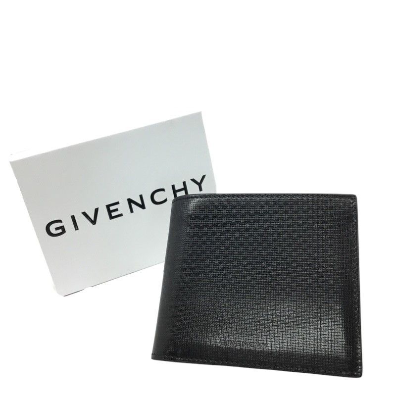 ジバンシー 二つ折り財布 クラシック4 Gウォレット レザー ブラック 品 -AB 質屋 か ｎ