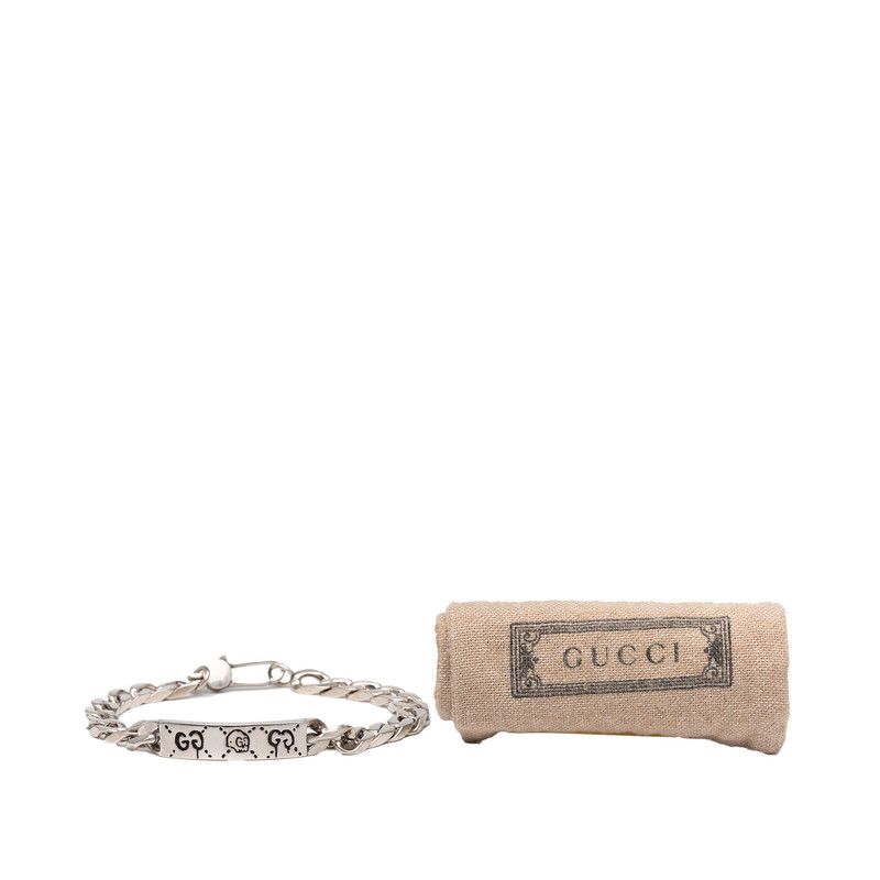  グッチ ゴースト チェーン SV 925 シルバー メンズ GUCCI 1-0235402 ブレスレット アクセサリー
