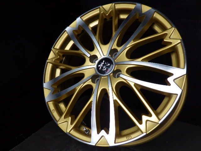 2869 B 和道 桜 R-PRIDE 17x6.0J 4穴 PCD100 48 4本 BRIGHTFACE_UK