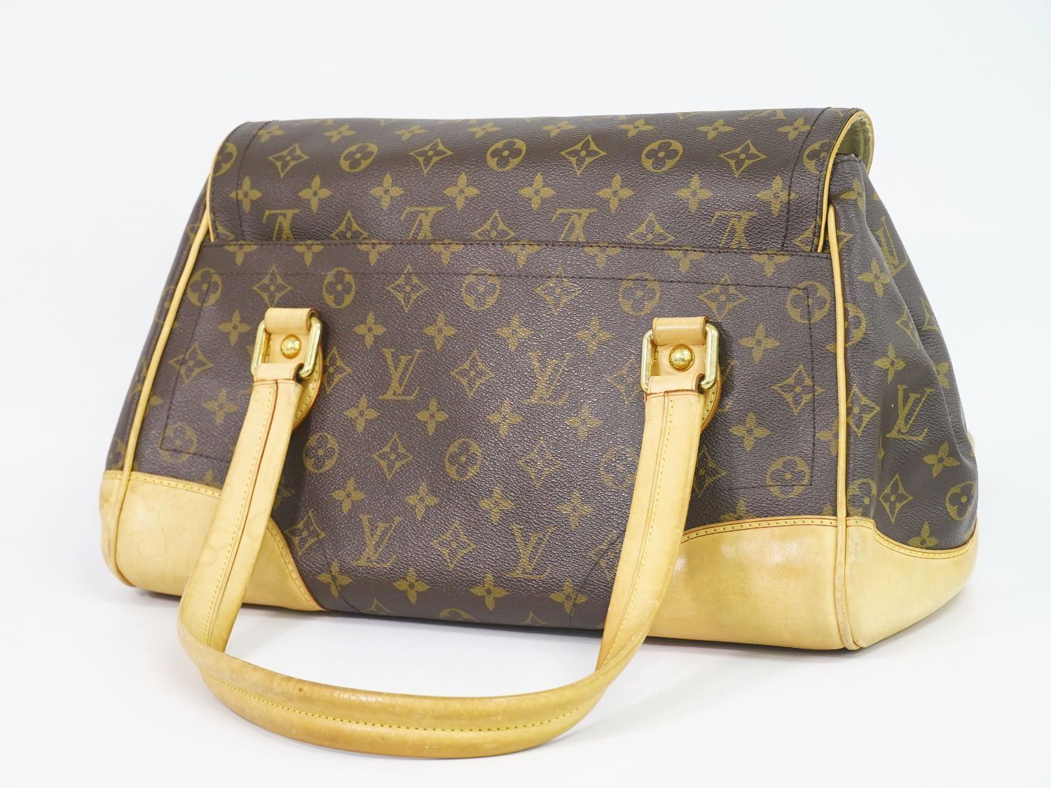 本物 ルイヴィトン LOUIS VUITTON LV ビバリー GM モノグラム ショルダーバッグ ハンドバッグ ユニセックス ブラウン M40120  Beverly ビトン バッグ 中古