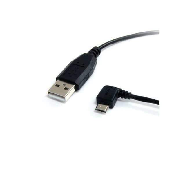 まとめ StarTech.com microUSB変換ケーブル 左向きL型 91cm USB A オス -microB オス ブラックUUSBHAUB3LA 1本 ×3セット