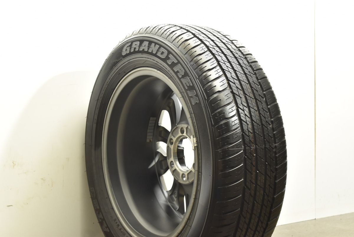 実践的な 新車外し スペア用に トヨタ 150 ランドクルーザー プラド 純正 19in 7.5J 25 PCD139.7 ダンロップ グラントレックAT23 265 55R19 1本