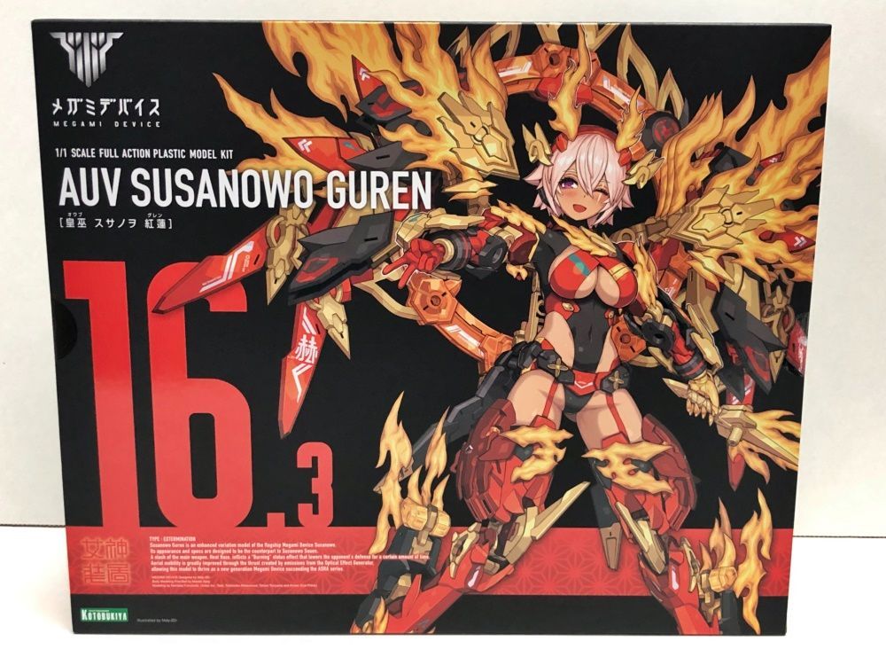 34.【未開封】巫 スサノヲ 紅蓮 1/1 メガミデバイス KP745 34.【未開封】巫 スサノヲ 紅蓮 1/1 メガミデバイス KP745