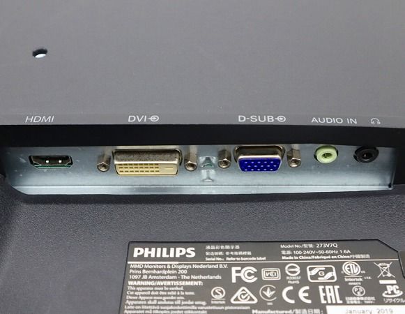 1920x1080ドット HDMI|DVI-D|アナログRGB入力