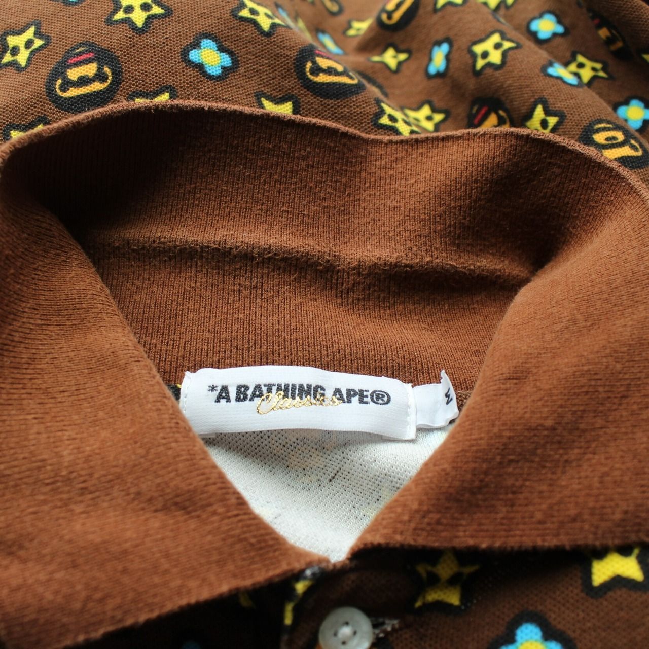 A BATHING APE アベイシングエイプ ポロシャツ 日本製 マイロ、スター 