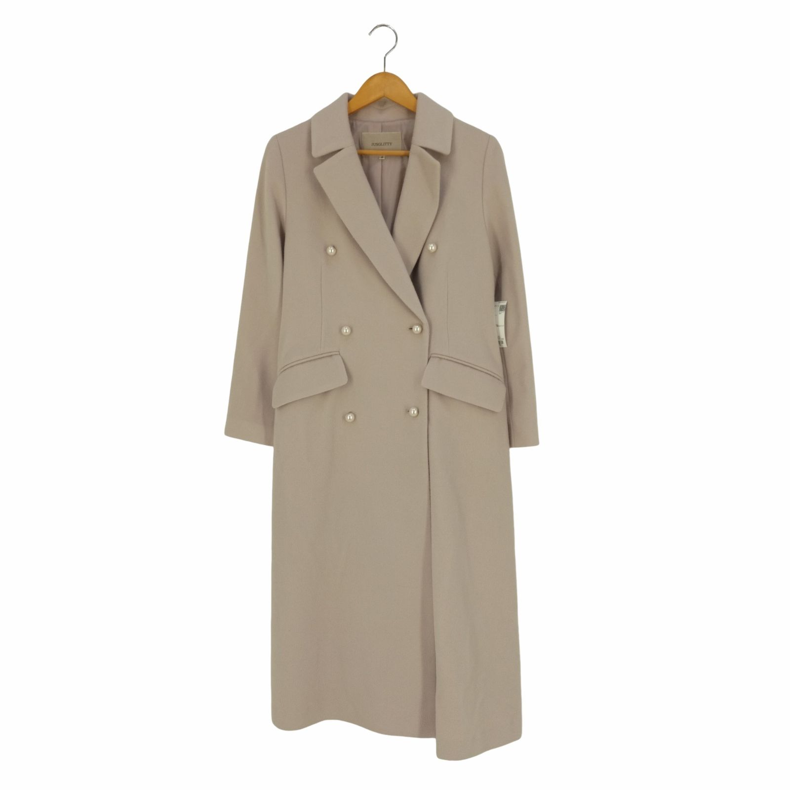 JUSGLITTY パールボタンチェスターコート ¥53,900 ジャスグリッティー JUSGLITTY パールボタンチェスターコート