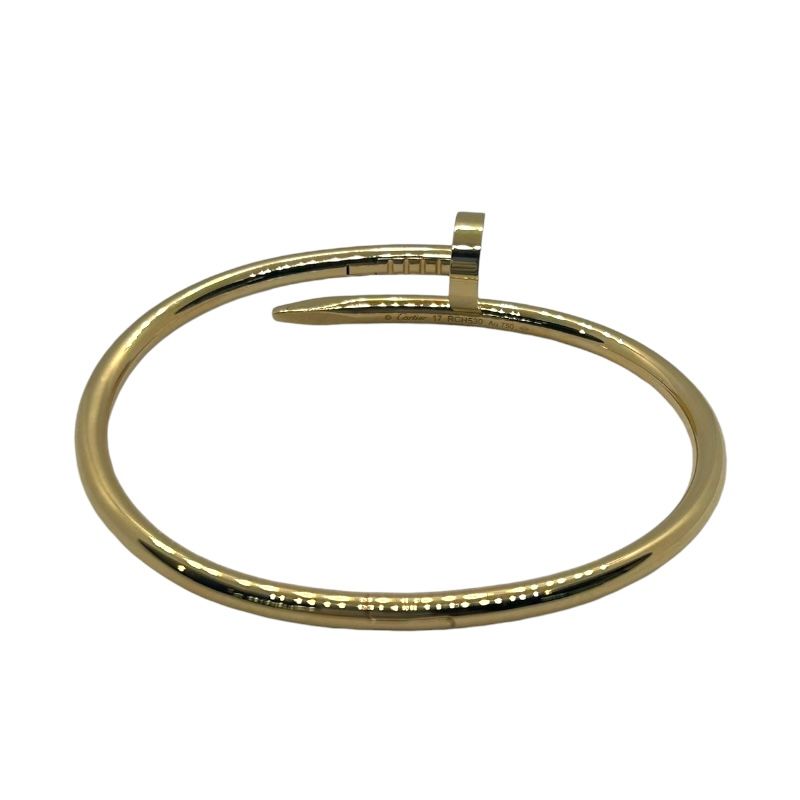 Cartier ジュストアンクル17センチ　イエローゴールド カルティエ ジュストアンクル #17 バングル 18金 K18イエロー