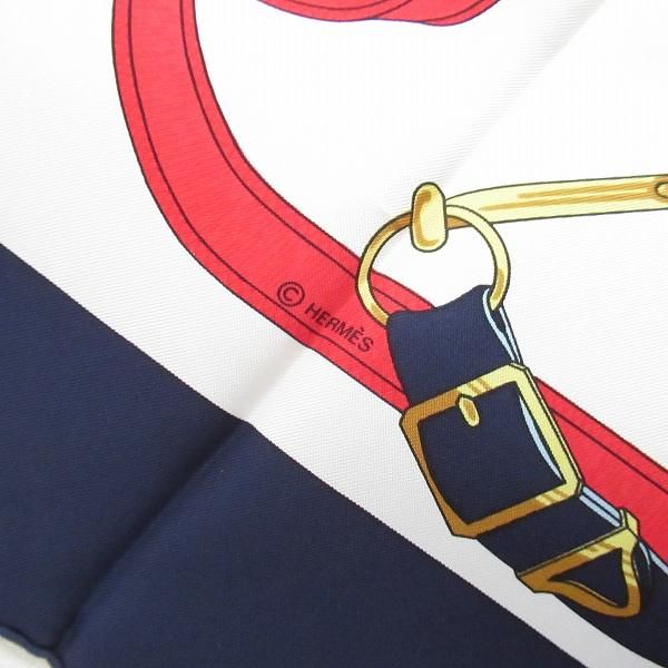 apzs エルメス HERMES スカーフ カレ90 Eperon d'or Tellier