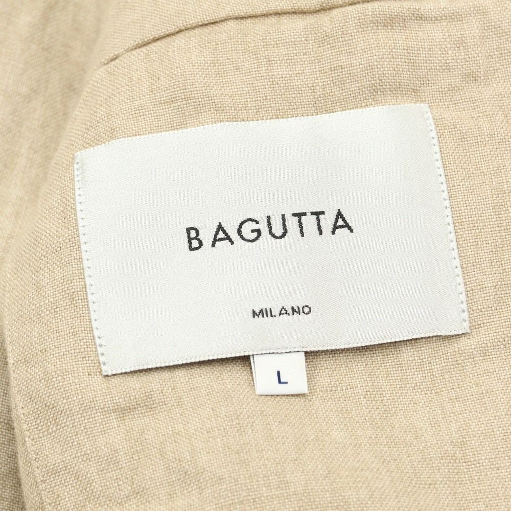 【新品】バグッタ Bagutta リネン ワークジャケット ブルゾン ベージュ【サイズL】【メンズ】-5