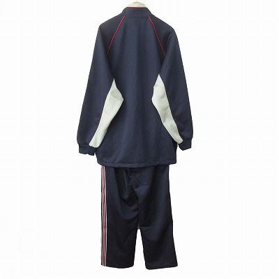 アシックス asics ジャージ セットアップ トラックジャケット パンツ L 紺 ネイビー
