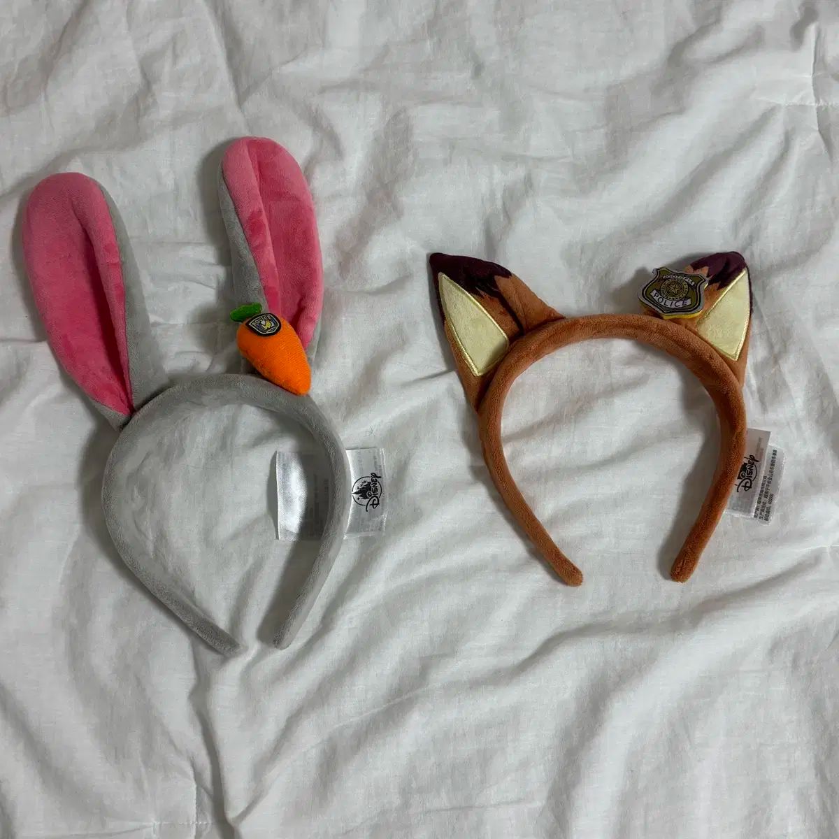ズートピア　ニック　ジュディ　カチューシャ 新品未使用】ズートピア カチューシャ ニック ジュディ 2点