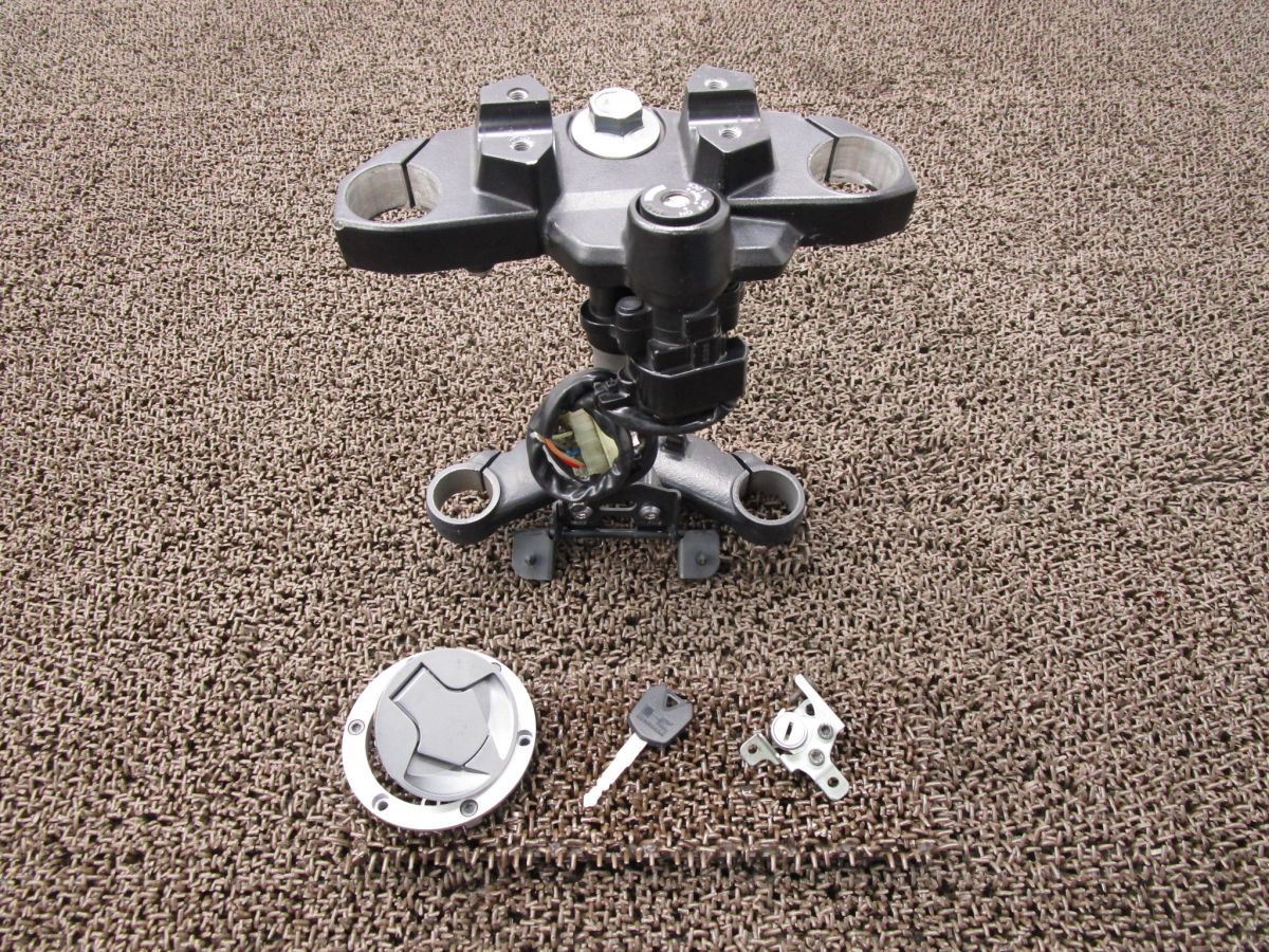 Z250 トップブリッジ ステム メインキーセット A6842 ER250C カワサキ EX250LE 動画有 FI インジェクション