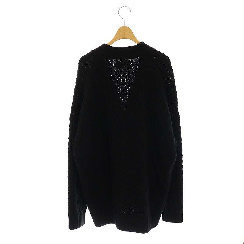 バトナーBATONER 鍵網ニットカーディガン 別注 NO COLLAR MESH CARDIGAN | BATONER(バトナー) / トップス