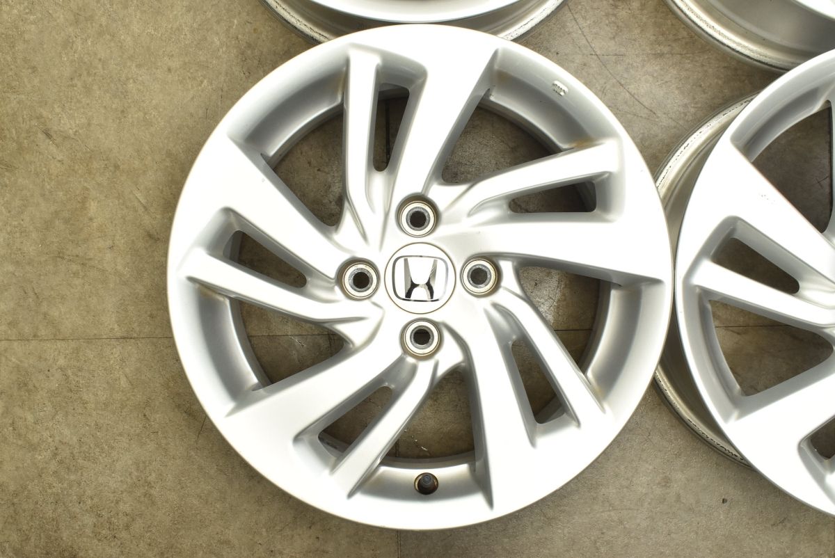 程度良好 ホンダ GK フィット 純正 15in 6J 50 PCD100 アルミ 4本 GP GR GD GE シャトル フリード インサイト グレイス スタッドレス FFCRYSTALESIA_COM