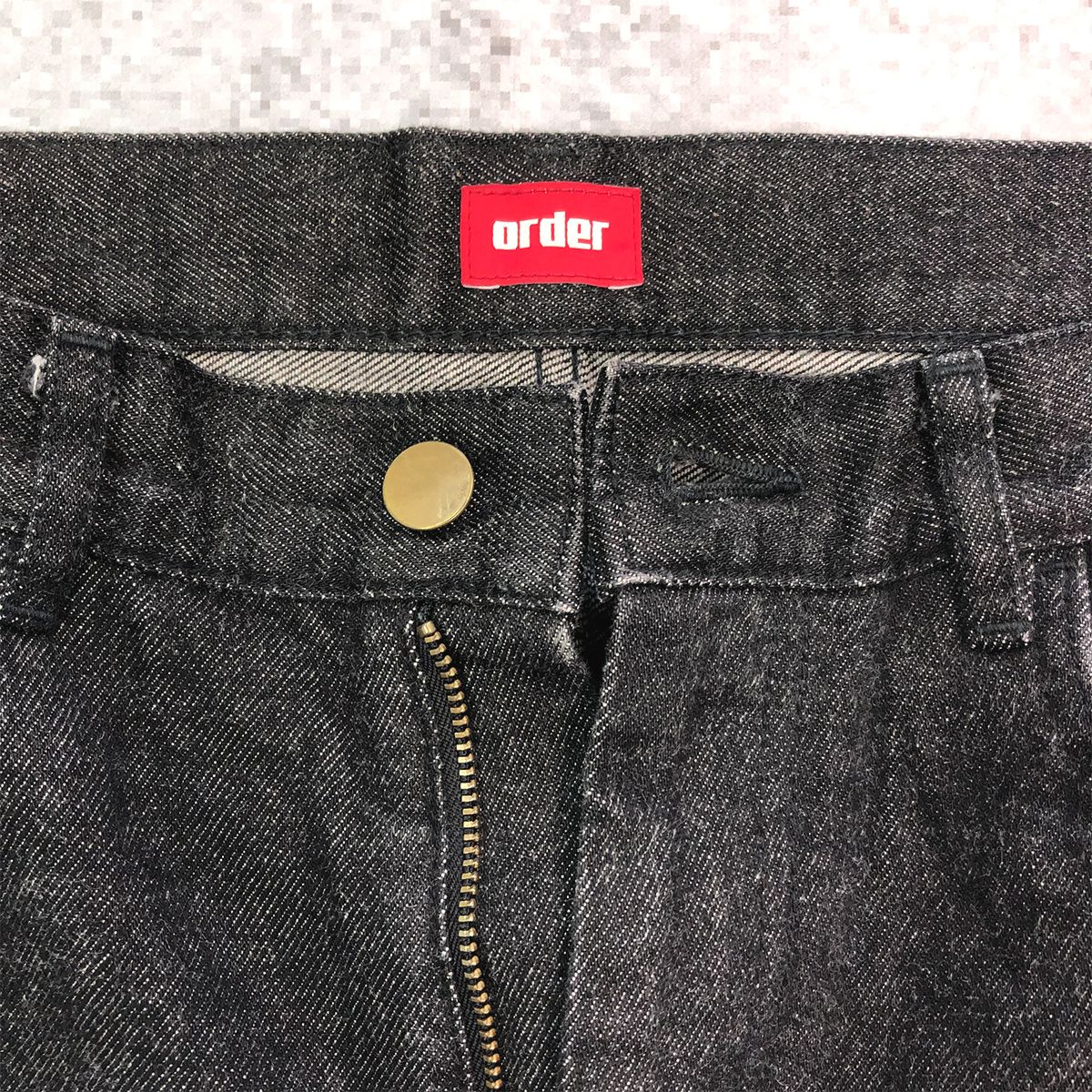 order オーダー order loose denim pants ブラック XSサイズ