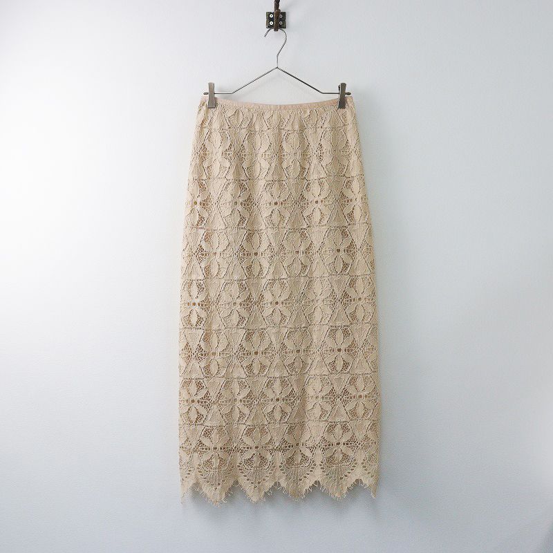 人気 2020SS イエナ IENA レースタイトスカート 40/ベージュ ボトムス  