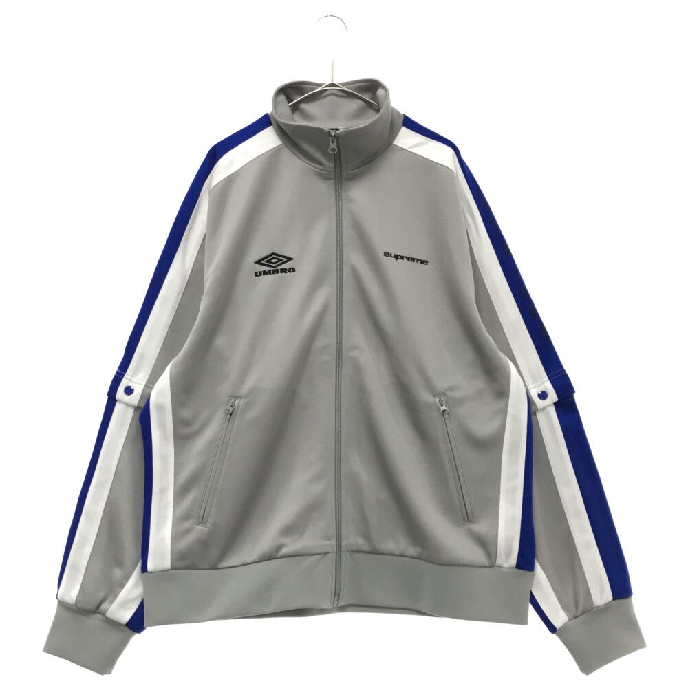 SUPREME (シュプリーム) 23SS×Umbro Snap Sleeve Jacket Track Jacket Light Grey アンブロ  スナップ スリーブ ジャケット ライト グレー ジャケット