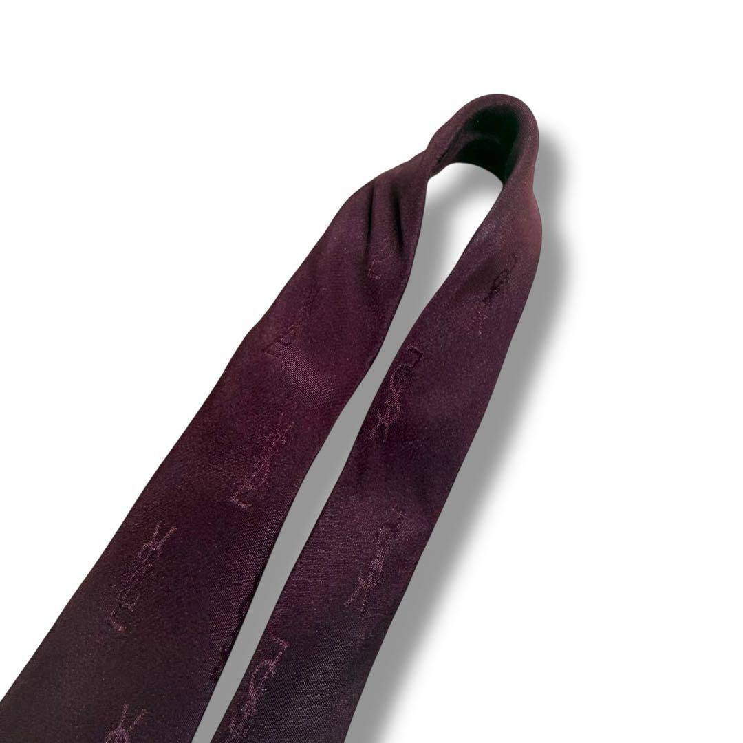 美品】Yves Saint Laurent イヴサンローラン YSL ロゴ ネクタイ