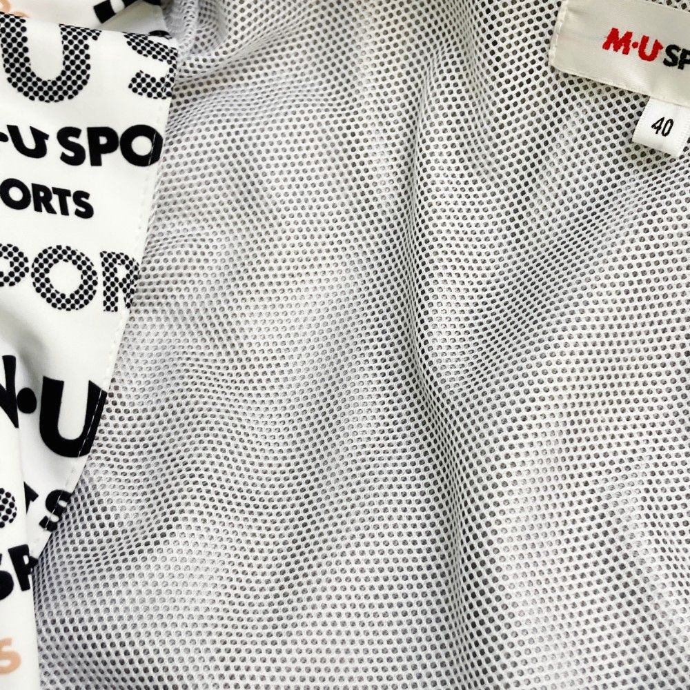 サイズ：40 M.U SPORTS エムユースポーツ レッグカバー、袋 2wayレインウェア レインワンピース  ホワイト系 [240101459499] ゴルフウェア レディース ストスト サイズ：40 M.U SPORTS エムユースポーツ レッグカバー、袋 2way