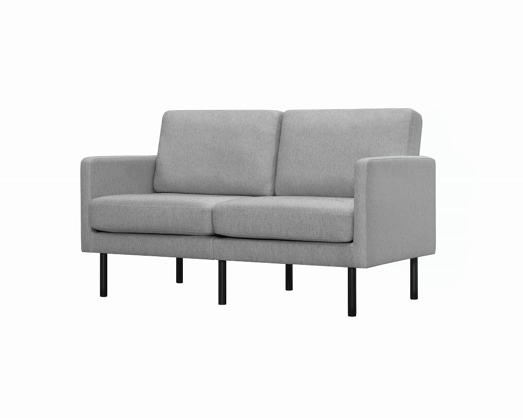 アイリスオーヤマ こだわりコイルで座り心地良い ソファ 幅約130cm ライトグレー PCS-2S IRIS OHYAMA