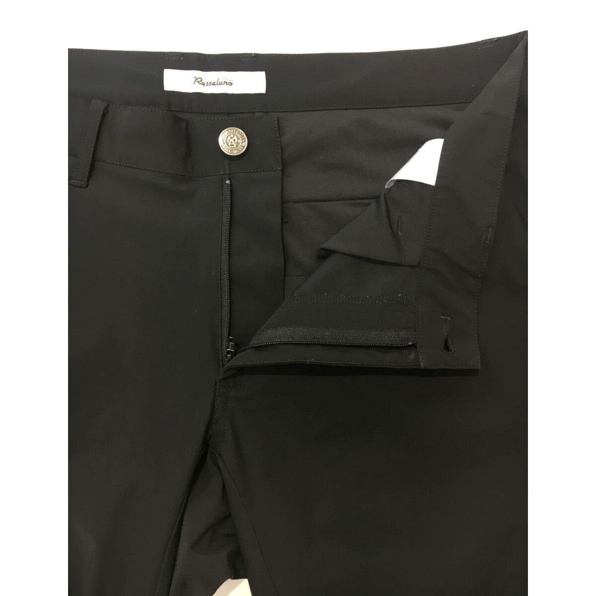 メンズ ラッセルノ RUSSELUNO パンツ 6(LL) 黒 ブラック シンプル