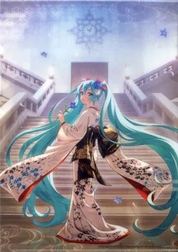 中古】クリアファイル 初音ミク＜冬木小袖＞ A4クリアファイル 「初音 