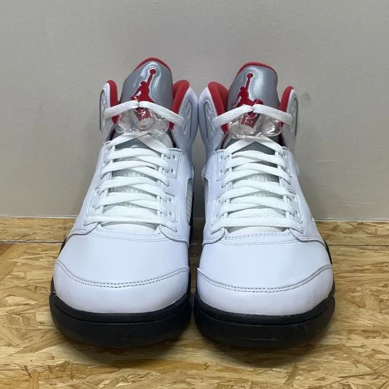 NIKE AIR JORDAN 5 RETRO FIRE RED 2020 ナイキ エア ジョーダン ファイブ レトロ ファイア レッド 白 赤 黒  27.5cm DA1911 102 スラムダンク 流川 - メルカリ