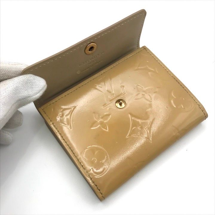 ルイヴィトン ヴェルニ ミニ財布 良品 LOUIS VUITON ルイヴィトン ヴェルニ モノグラム 三つ折り