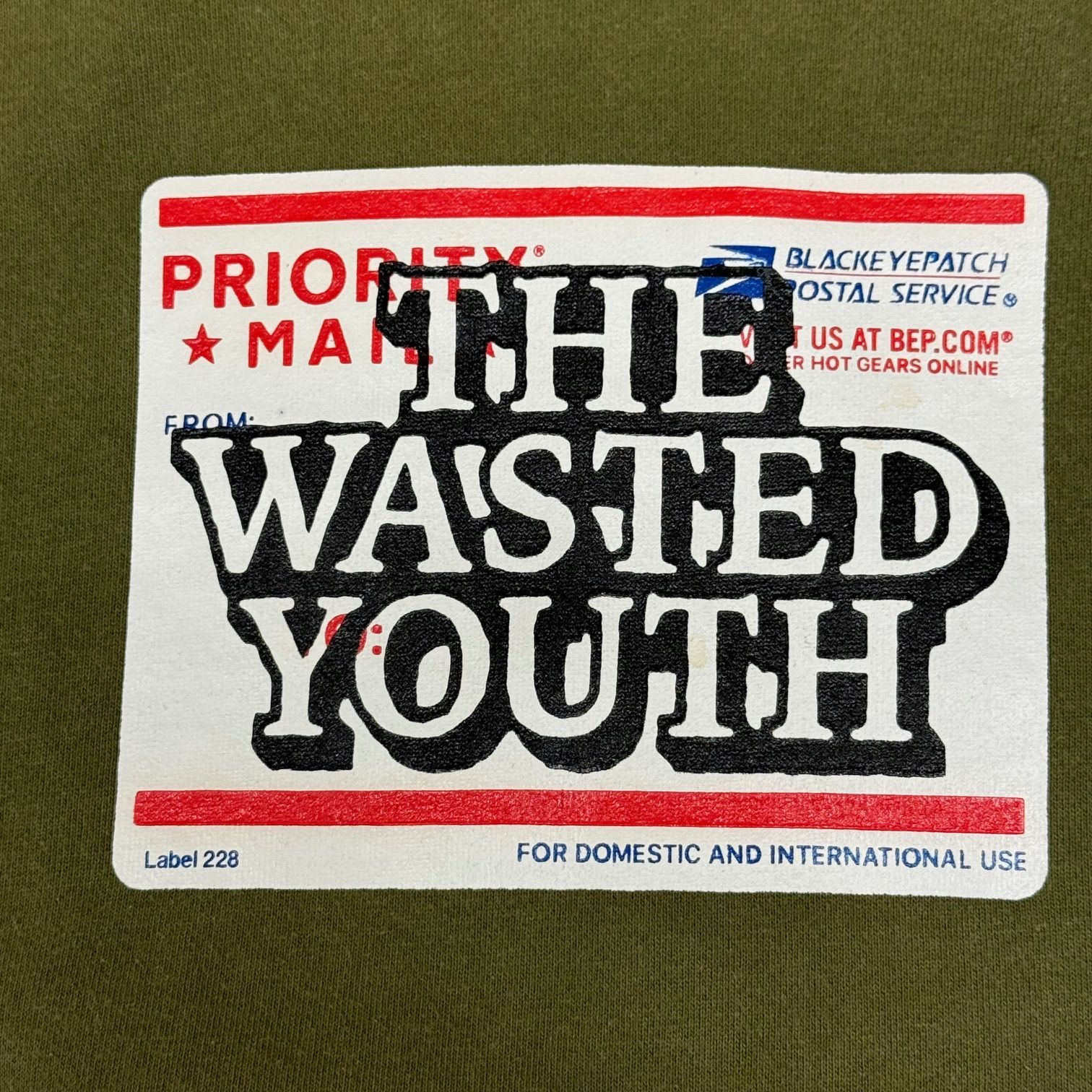 Wasted Youth ショップ x BEP PRIORITY LABEL HOODIE