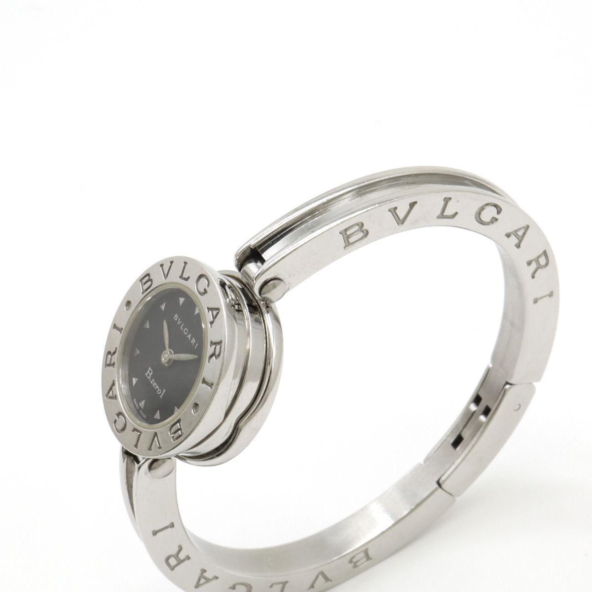 Bulgari B.Zero1 ブラックラバーバンド レディース腕時計 ブルガリ