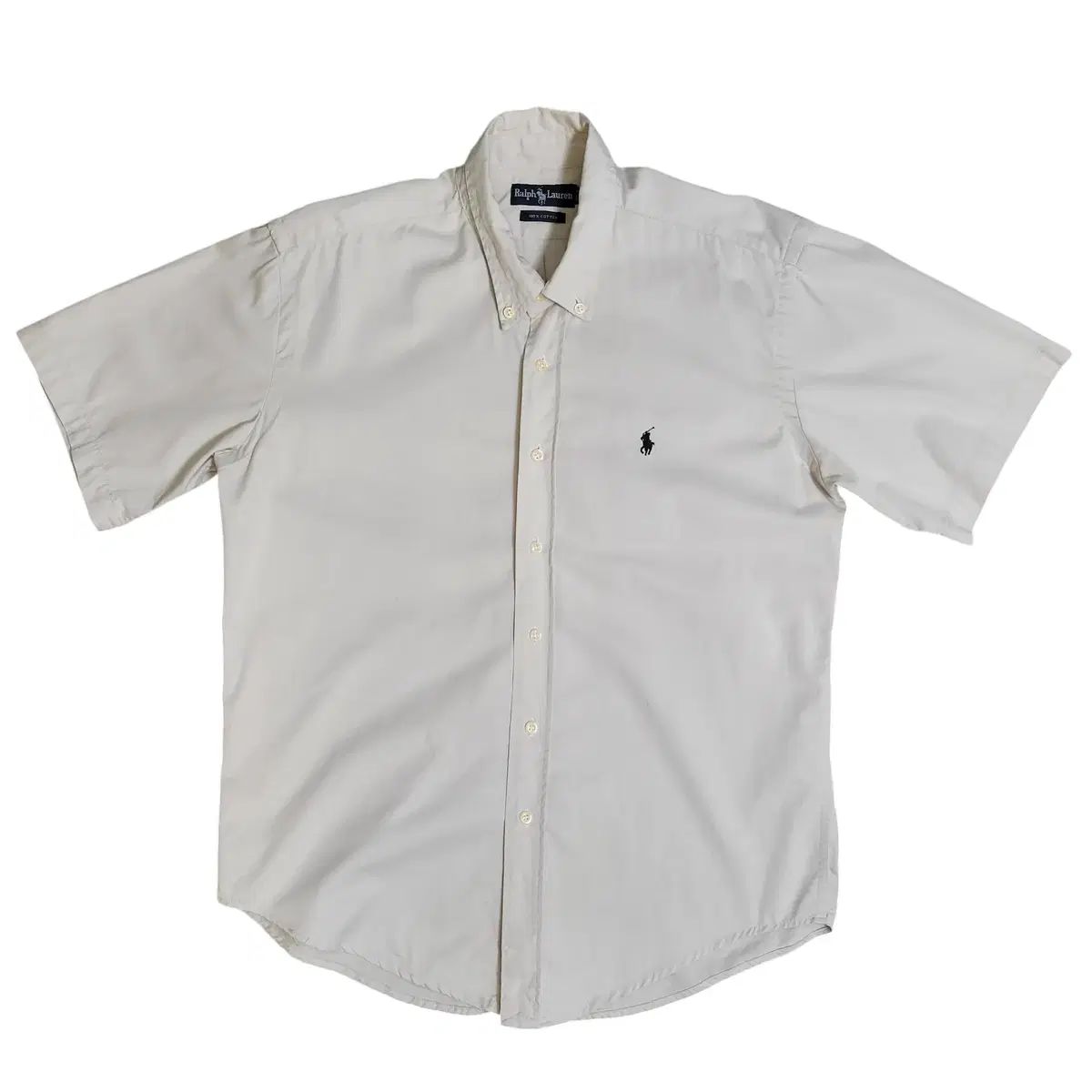 POLO RALPH LAUREN 半袖シャツ　リネン L ベージュ POLO RALPH LAUREN（ポロ ラルフ ローレン）】クラシック