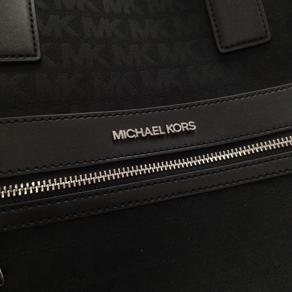 MICHAEL KORS マイケルコース KENLY ケンリー トートバッグ ショルダーバッグ 2WAY MKジャガード ラージ ブラック 35F9SY9T3J