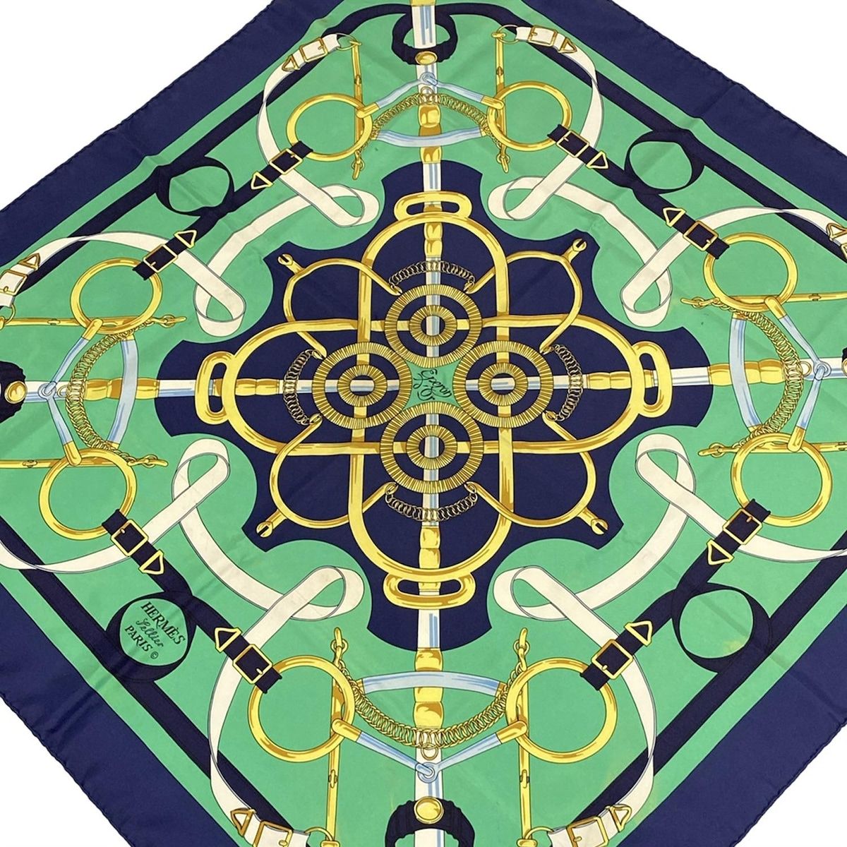 HERMES エルメス カレ90 Eperon d'Or スカーフ カルネ様HERMES カレ90