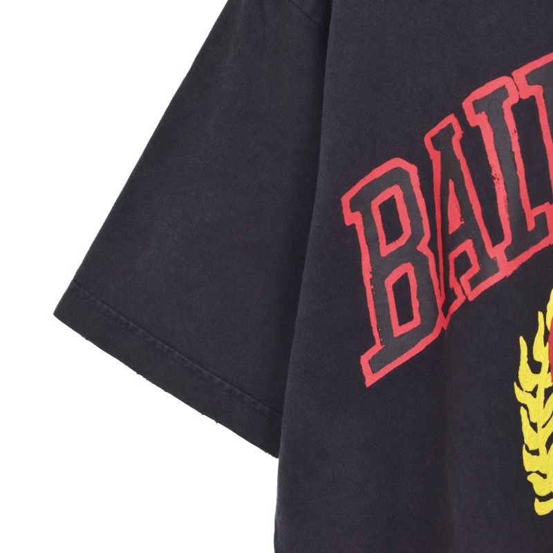 バレンシアガ BALENCIAGA 23SS カレッジプリント ミディアムフィット T  