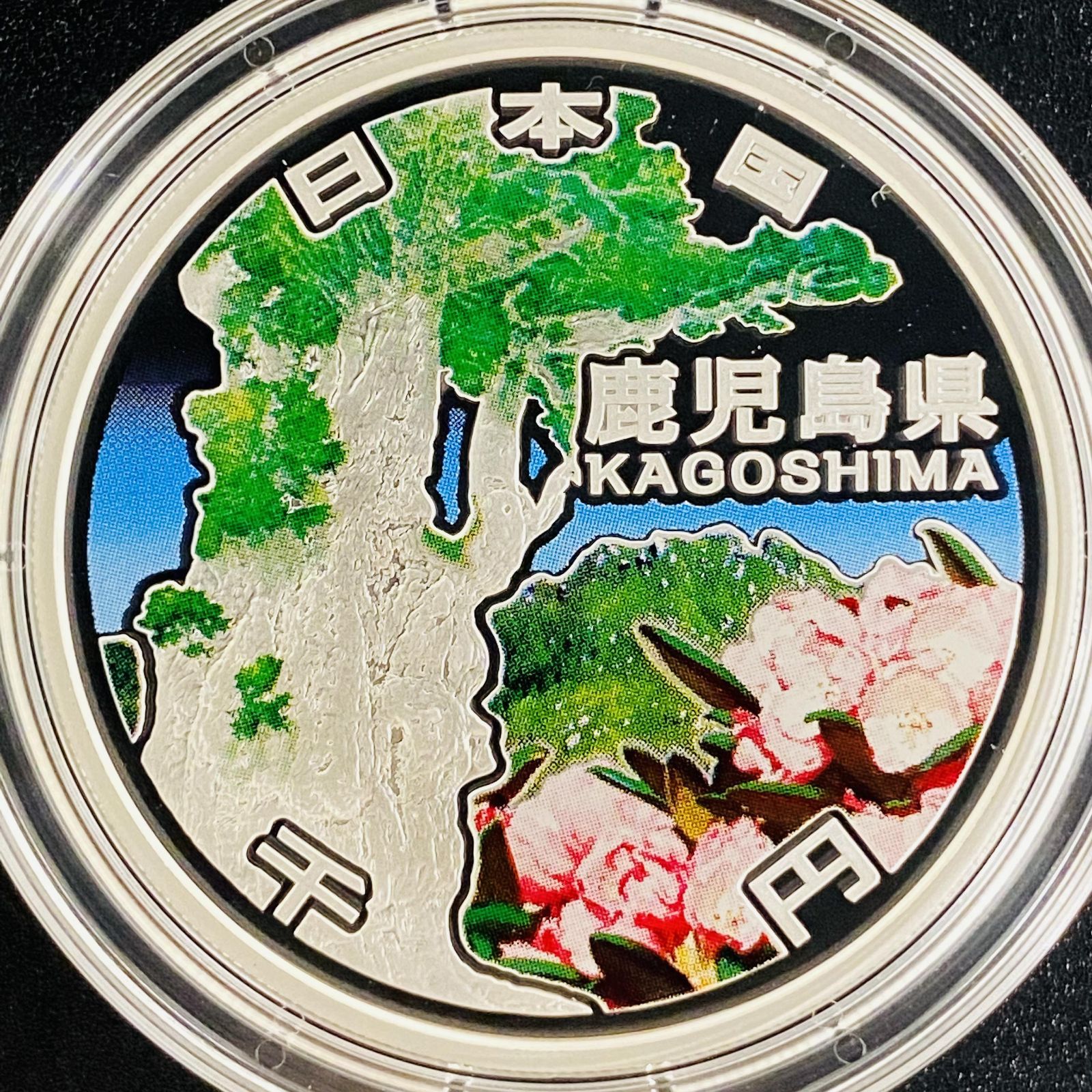 地方自治 千円銀貨 鹿児島県 Bセット 31.1g 付属品付 地方自治法施行60