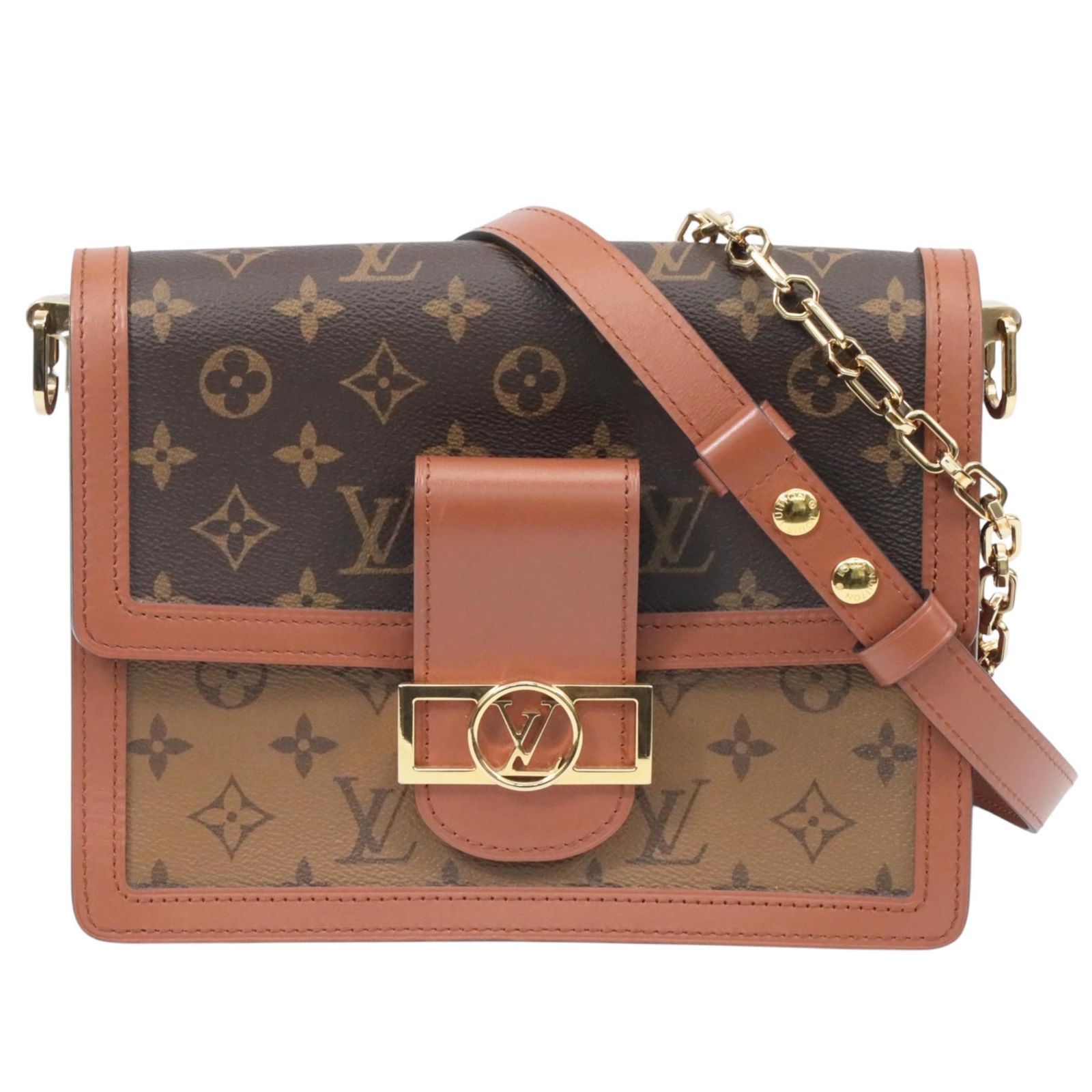 LOUIS VUITTON ルイヴィトン モノグラム リバース 新型ドーフィーヌMM ショルダーバッグ ２WAY