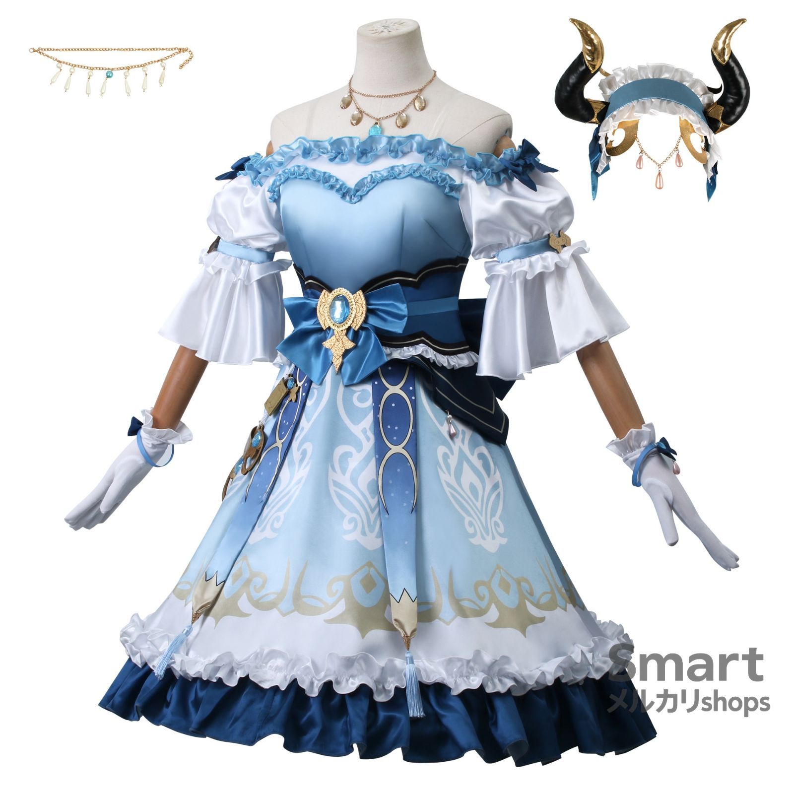 コスプレ ドレス ニィロウ 原神 風 アニメ ゲーム キャラクター 仮装 フルセット ドレス服 M250911-8