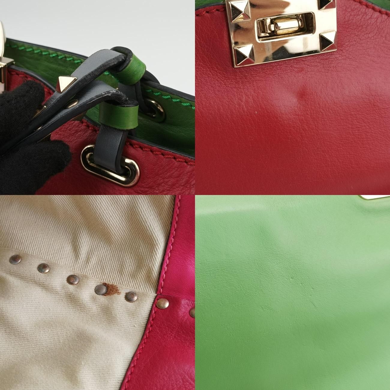 グリーン xピンクレザー製番不明