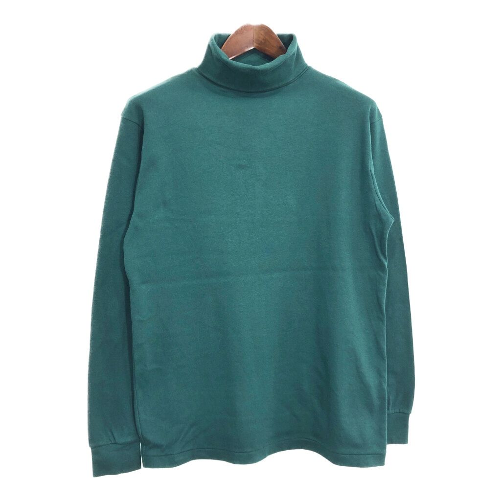 00年代 WOOLRICH ウールリッチ タートルネック 長袖Ｔシャツ アウトドア グリーン (メンズ L)  古着 T4935