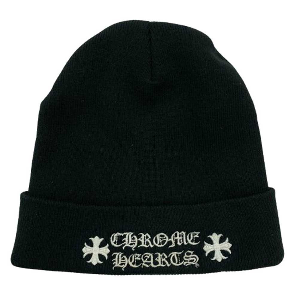 Chrome Hearts 黒ニット帽 Chrome Hearts Matty Boy Chomper Beanie Black (CHROME HEARTS