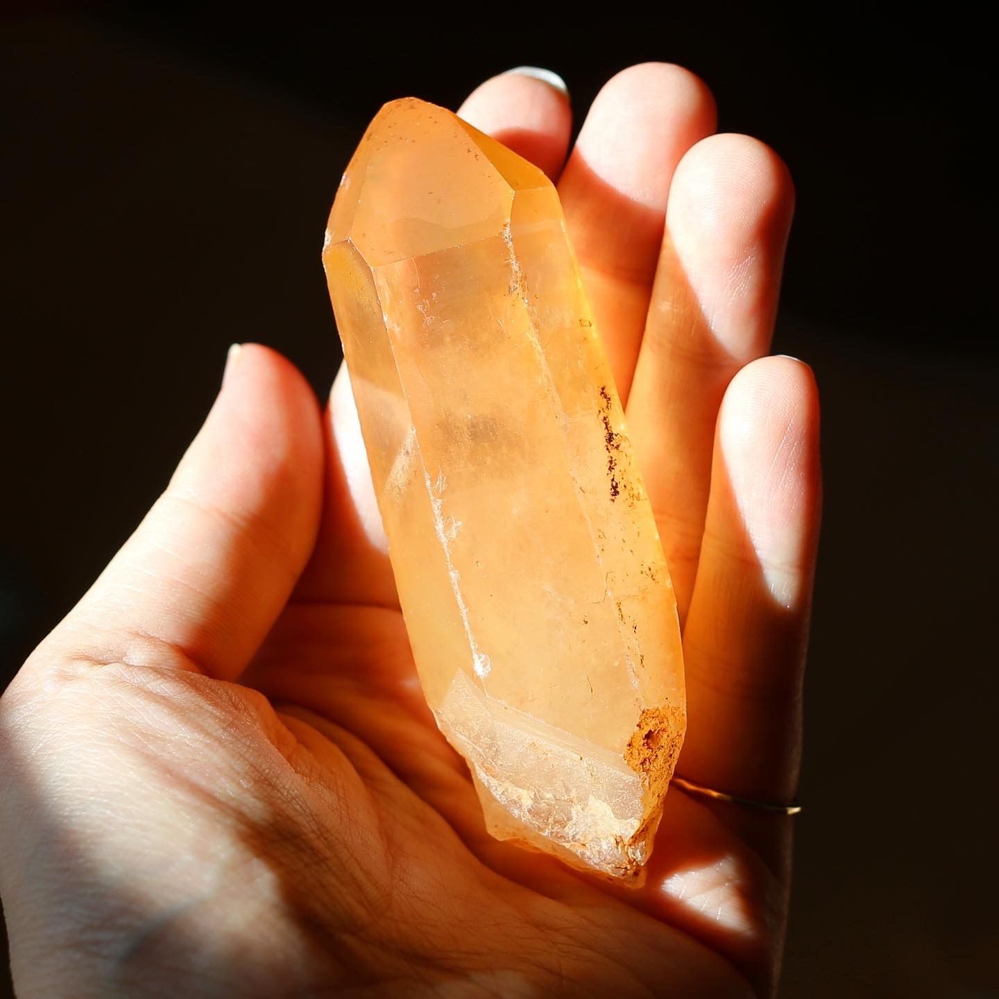 タンジェリンクォーツ 蜜柑水晶 天然石 水晶 鉱物 一点物 健康 - メルカリ