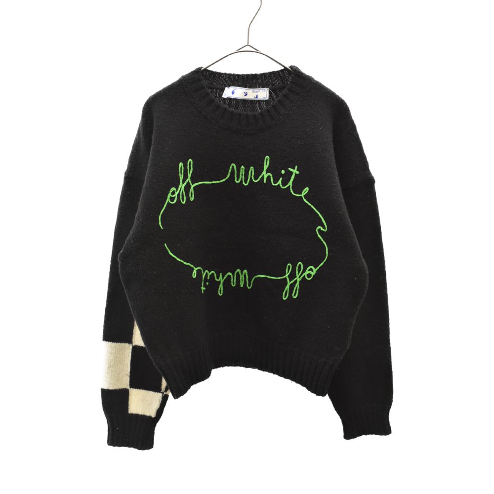 OFF-WHITE (オフホワイト) 20AW LOGO CORNELLY KNITWEAR ロゴサークル 