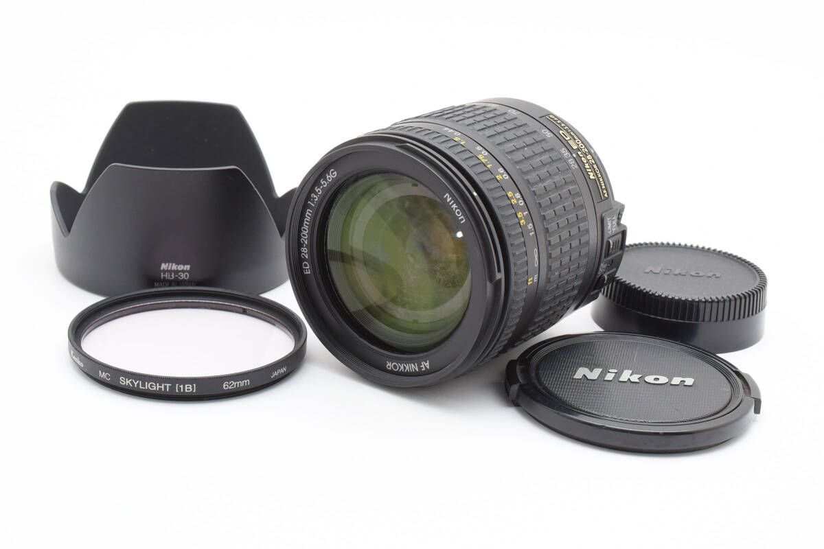 ジャンク Nikon AF NIKKOR 28-200mm F3.5-5.6 D ズーム レンズN4057901 Nikon F100 AF NIKKOR 28-200mm 1:3.5-5.6 D 一眼レフカメラセット