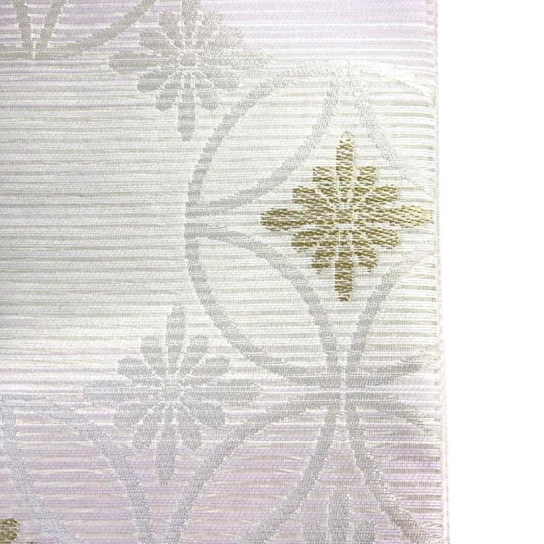 未着用 仕立て上がり 名古屋帯 夏用 絽 七宝 菊 西陣織 着物 074a d