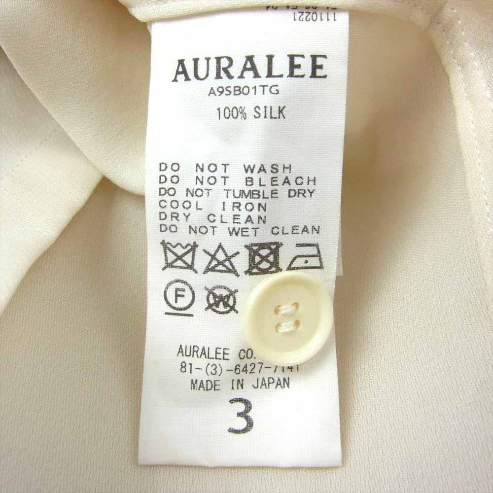 AURALEE オーラリー 19SS A9SB01TG Silk Triple Cloth Zip