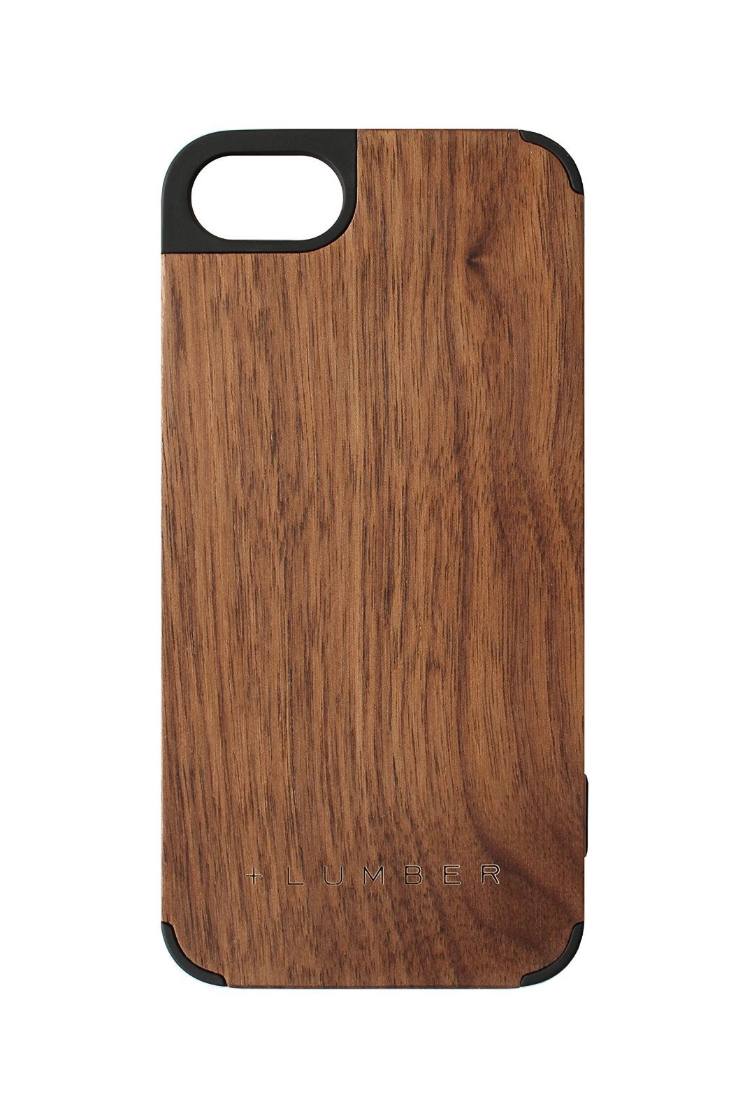 【在庫処分】Hacoa by +LUMBER SE（第2世代）/iPhone8/iPhone7/iPhone6s/iPhone6用ハードケース (Walnut) Case」丈夫なハードケースと天然木を融合したiPhone SE2/8/7/6 「iPhone