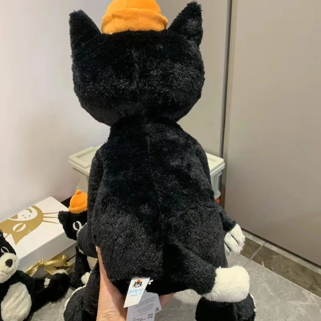 新品 ジェリーキャット Jellycat 猫 黒猫 25周年 ぬいぐるみ 袋付 - メルカリ